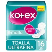Toallas Higiénicas Kotex Ultrafina Malla 16 Unidades