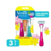 Afeitadora Desechable Venus Tropical, 3Un