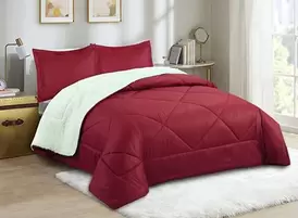 Plumón Sherpa Embossed Doral 1.5 plazas