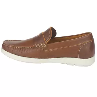 Mocasin Ferracini Hombre 4952 Euro Café Claro Casual