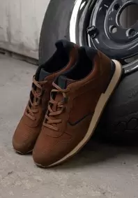 ZAPATILLAS HOMBRE CUERO HARFORD-0-07 BRANDY