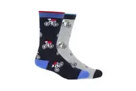 PACK 2 PARES CALCETINES ALGODÓN BKE AZUL/BKE GRIS