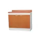 Mueble Base Cocina 2 Puertas y Cubierta Color Peral. 1.00 mts
