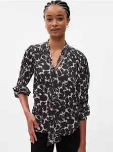 Blusa GAP Cuello Con Lazo Manga Larga Mujer Floreada