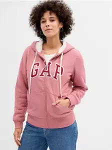 Polerón GAP Sherpa con Cierre Mujer Rosado