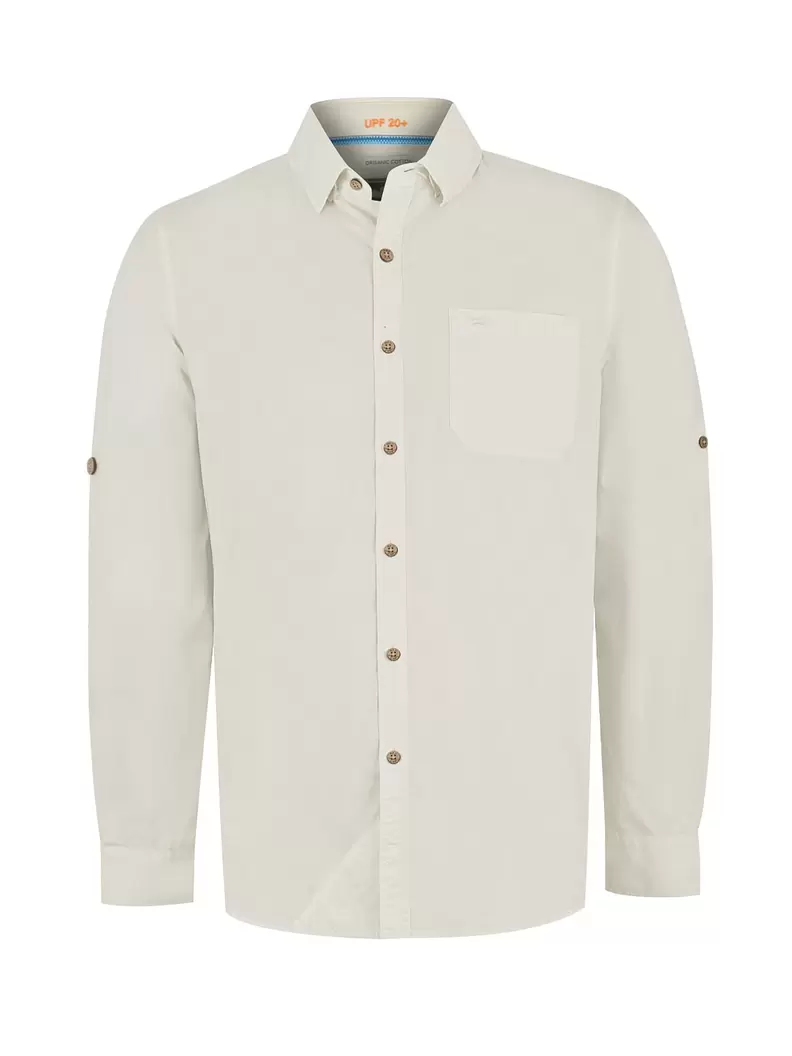 Camisa Algodón Orgánico Hombre Galiton Beige Rockford