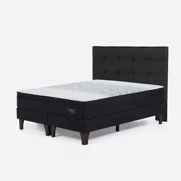 Cama Tempo 2 Plazas + Respaldo Issey