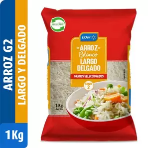 Arroz Grado 2 Grano Largo Delgado Bolsa, 1 kg