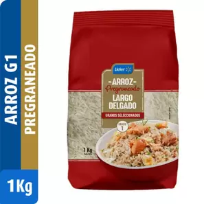 Arroz Pre Graneado Grado 1 Grano Largo, 1 kg