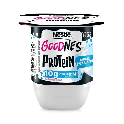 Yogurt Goodnes Protein Natural Endulzado 140 gr