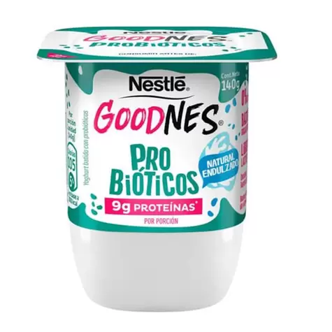 Yogurt Goodnes Defensas Endulzante Natural 140 gr