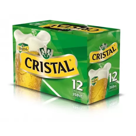 Cerveza Cristal Lata Pack 12 X 350 cc