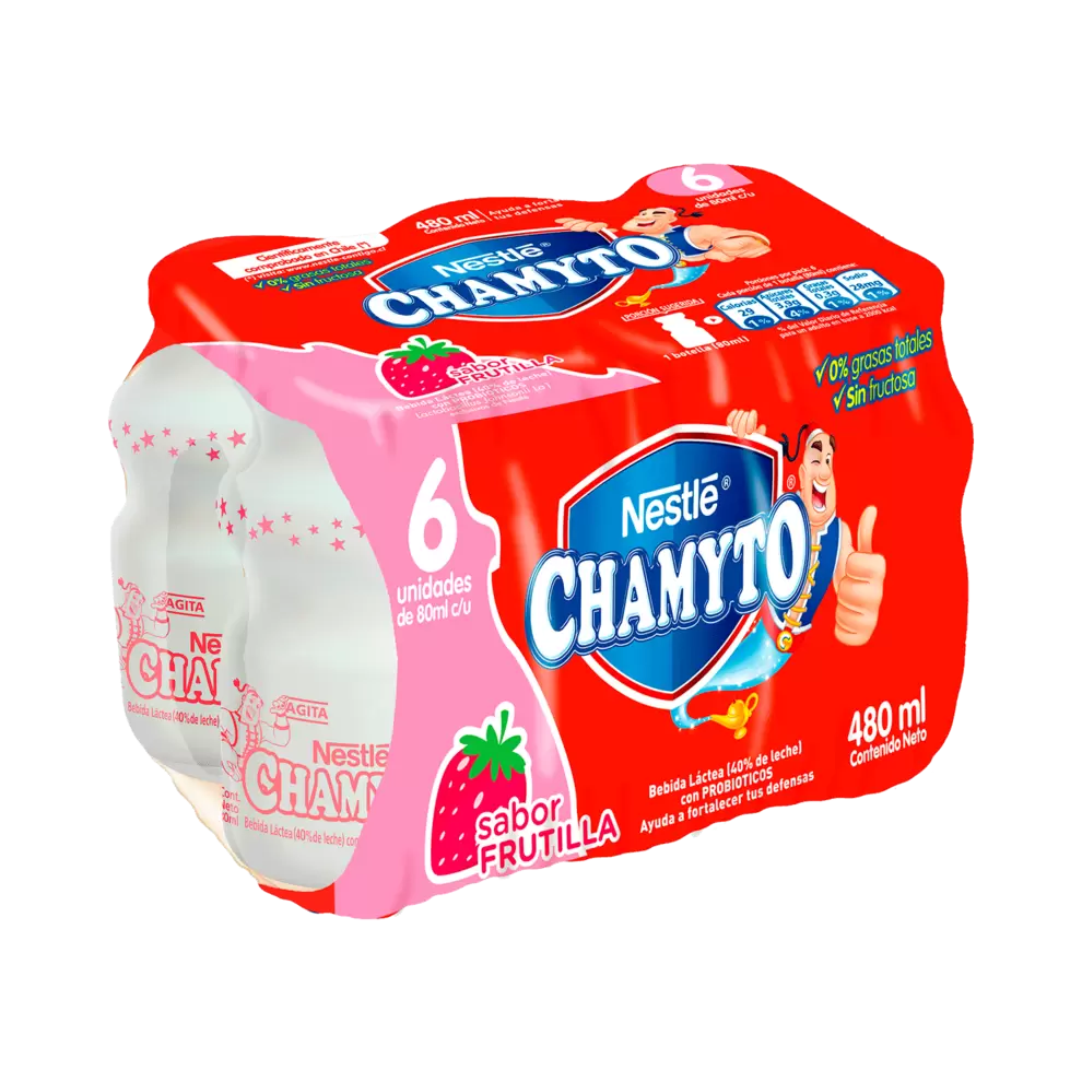 Chamyto Sabor Frutilla 6 und 80 ml c/u