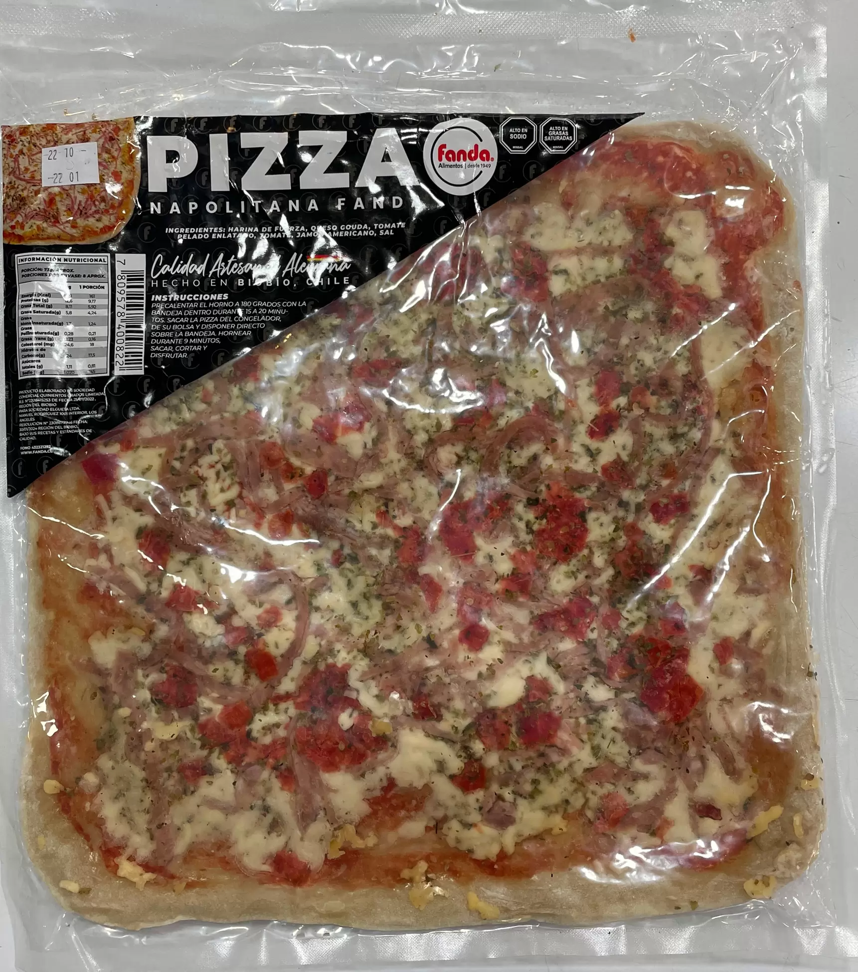 Pizza Napolitana Fanda 560 gr