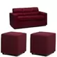 Sofa Bilbao C/2 Pouf Tela Jaime Salinas