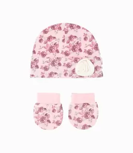 Pack recién nacida de gorro y mitones