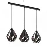Lámpara Colgante 3 Luces Lineal Boneci Muebles Santa Ana