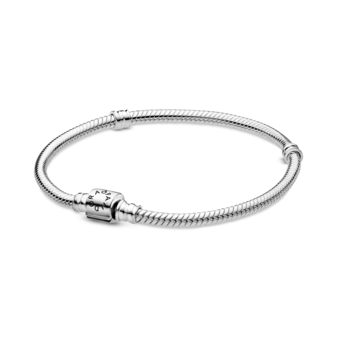 Brazalete Diseño Cola de Ratón con Cierre de Barril Moments Pandora