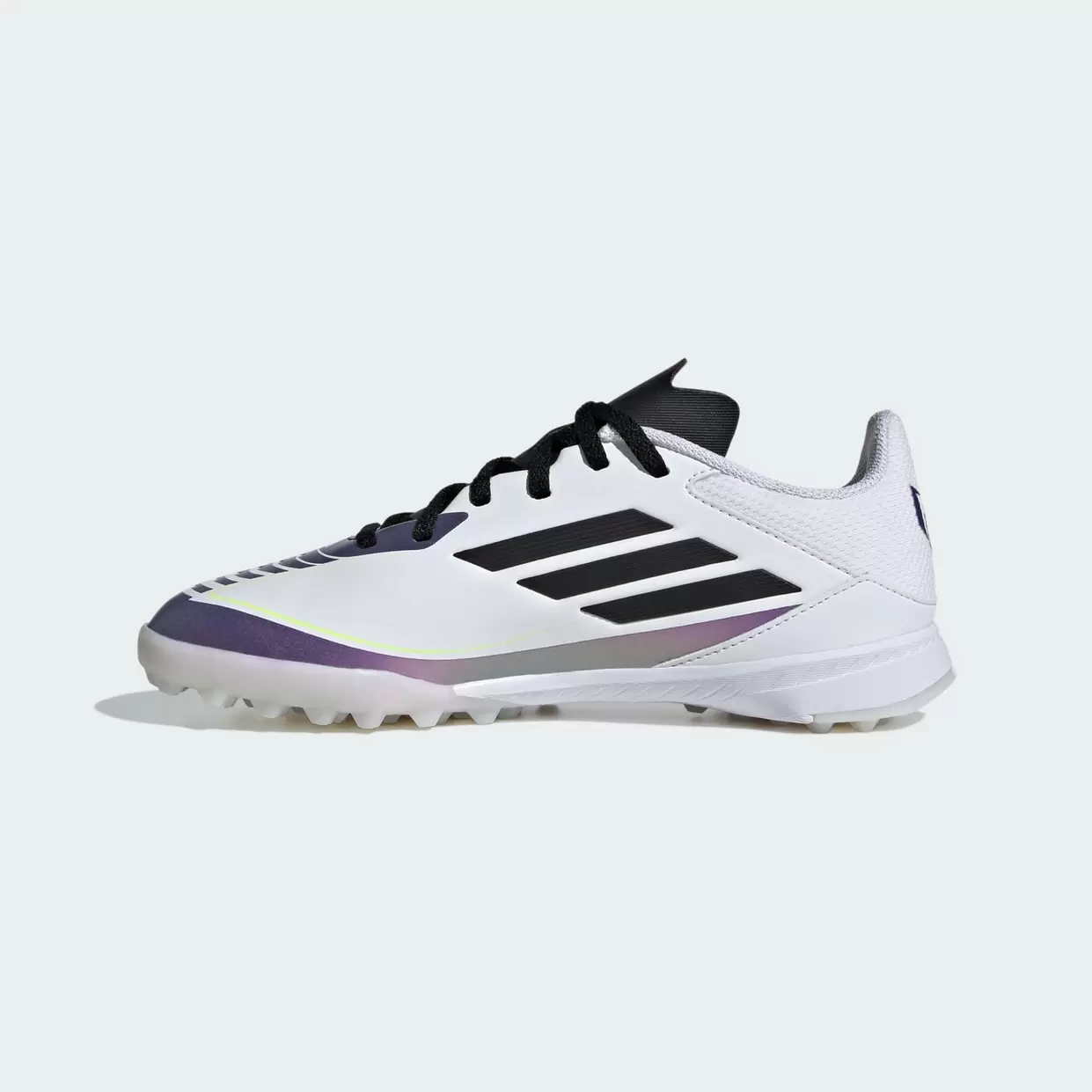 zapatilla de futbol adidas f50 league messi blanca tf niño