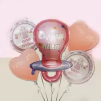 5 Globos "Es una niña"