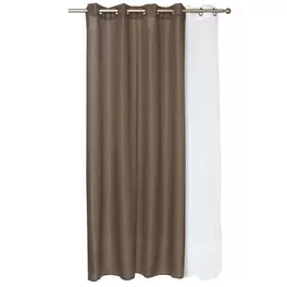 Set Cortinas Corcovado 140X220 Cm - Chocolate - Chocolate