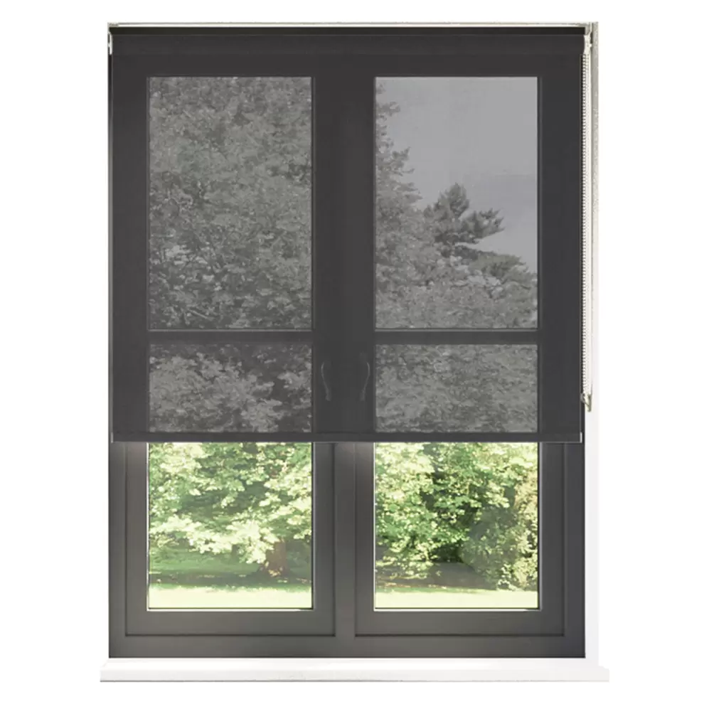 Cortina Roller Screen 180x165 Cm - Gris Plata - Gris
