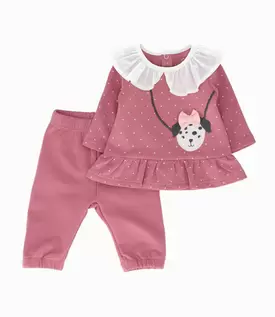 Conjunto recién nacida con diseño