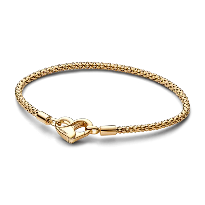 Pulsera Cadena con Tachuelas Pandora Moments Recubrimiento en Oro de 14k