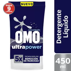 Detergente Líquido Ultra Power Doypack, 450 ml
