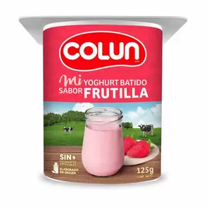 Yoghurt Batido Sabor Frutilla, 125 g