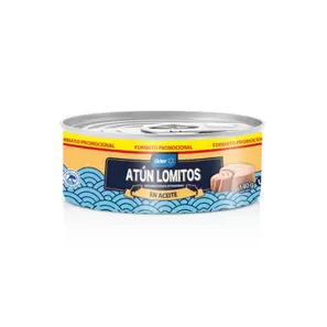 Atún Lomitos en Aceite Lata, Drenado 91 g - Neto 140 g