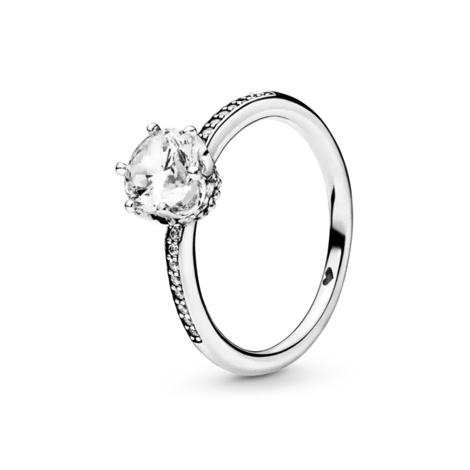Anillo de Corona deslumbrante transparente