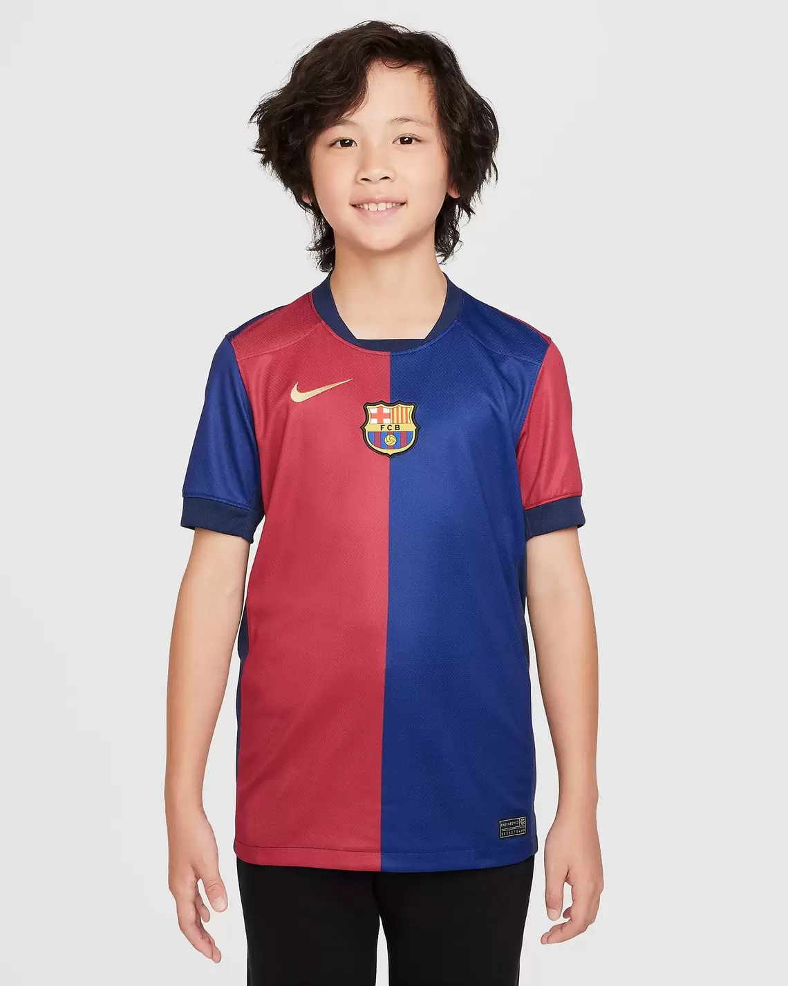 camiseta nike barcelona local 24/25 niño