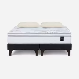 Cama Art 4 Super King + Almohadas Viscoelástica Memory Max Basic