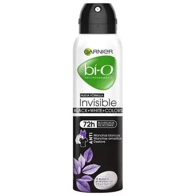 Garnier Bí-o Desodorante Spray Invisible Anti Manchas 150 ml Mujer
