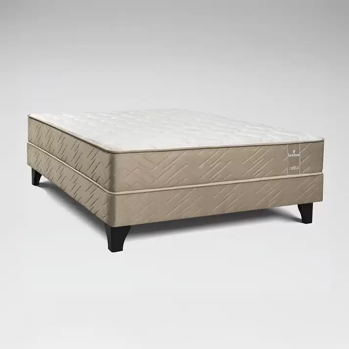 Cama Europea Bamboo 2 Plaza BN 150×190 cm