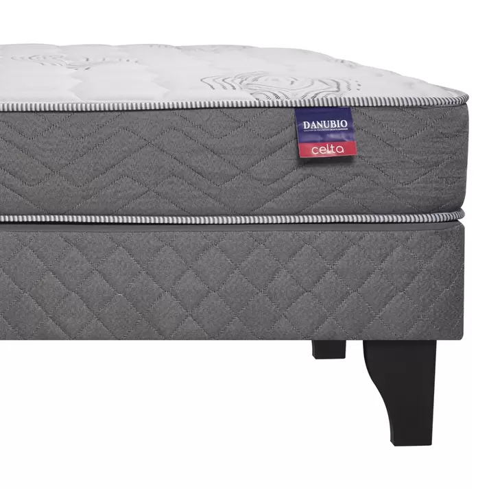 Cama Europea Danubio 1,5 Plazas BN