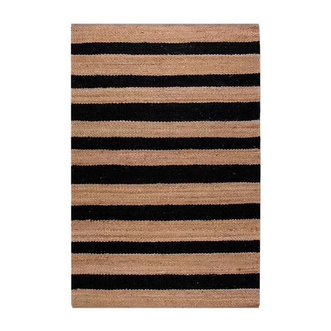 Alfombra Mysore Natural-Negra