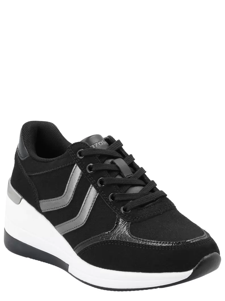 Zapatilla Mujer Bath Negro Azaleia