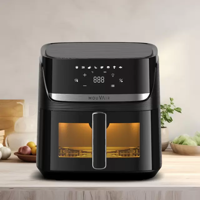 Freidora de Aire Supreme 7,6L Negra Mouvair