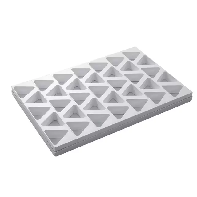 Kit 4pzs Molde Monoporción Triangular 4,2x3,8cm 48un...