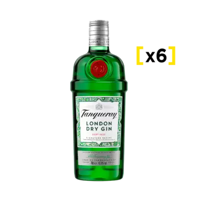Gin Tanqueray London Botella 700cc x6