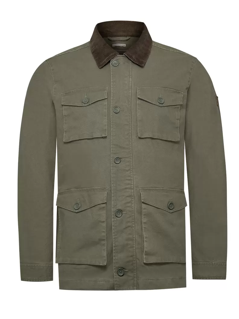 Chaqueta Algodón Orgánico Hombre Crawley Verde Rockford