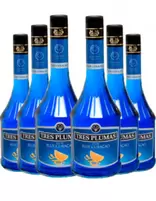 6 Licores Tres Plumas Curacao
