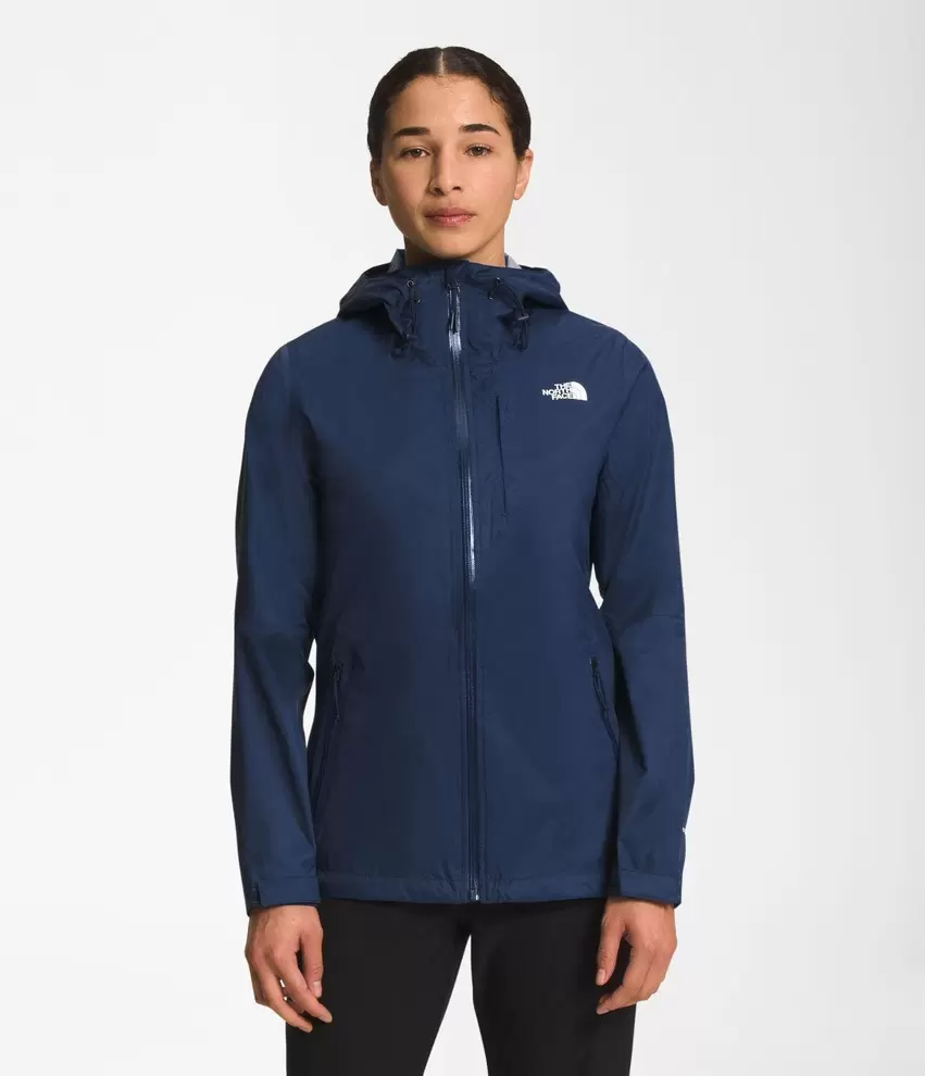 Chaqueta impermable alta vista mujer