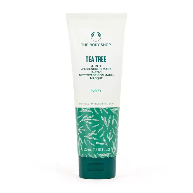 Mascarilla Exfoliante Facial 3 en 1 de Árbol de Té