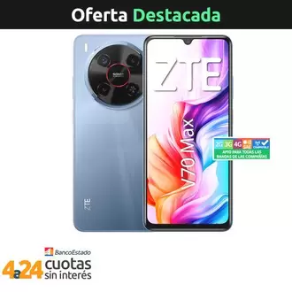 Celular ZTE V70 Max 256GB/14GB Gris Liberado