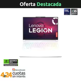 Notebook Gamer AI PC Legion 7 Gen 10 Intel Core Ultra 9 275HX NVIDIA GeForce RTX 5070 8GB 16" WQXGA OLED 240Hz 32GB RAM 1TB Windows 11 Glaciar White 83KY0017CL