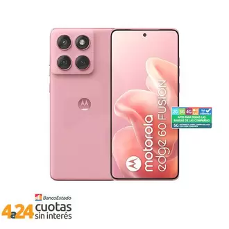 Celular Moto Edge 60 Fusion 256GB/8GB 5G Rosado Liberado