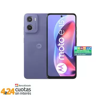 Celular Motorola E15 64GB/2GB Azul Liberado